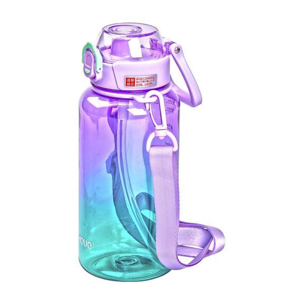 Пляшка для води 1 л пляшечка з мундштуком бузкова HP-14-31V 2394098896 фото