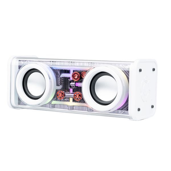 Колонка портативная V8 BT/TF/USB/TWS 10 вт белая V8W 1927464361 фото