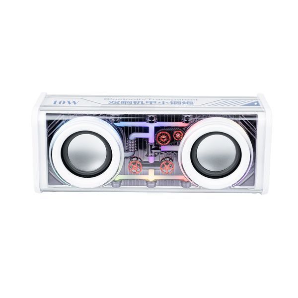 Колонка портативная V8 BT/TF/USB/TWS 10 вт белая V8W 1927464361 фото