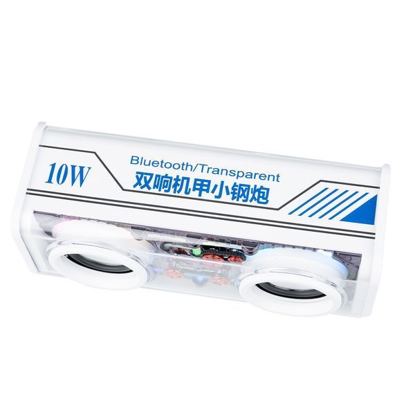 Колонка портативная V8 BT/TF/USB/TWS 10 вт белая V8W 1927464361 фото