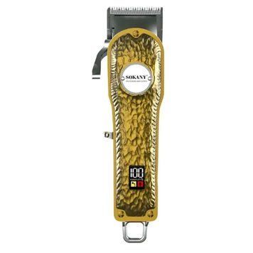 Машинка для стрижки Sokany SK-LF-9976 акумуляторна з 4 насадками та USB золото 2066267495 фото