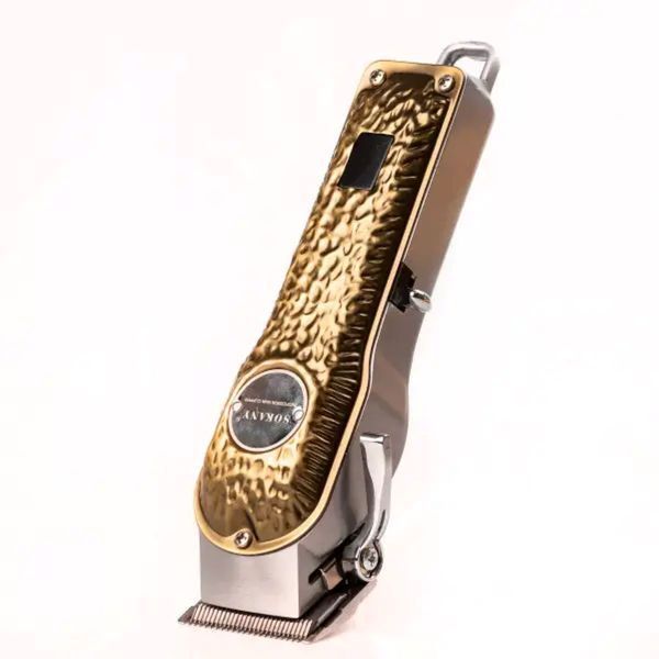 Машинка для стрижки Sokany акумуляторна з 4 насадками та USB золото SK-LF-9976 2066267495 фото