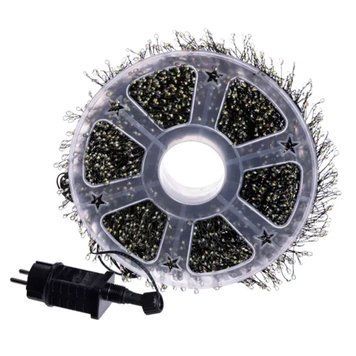 Новогодняя гирлянда комнатная роса Хвойная лапа 50 м 1500 LED зеленый провод Мультиколор D1500L50MGML D1500L50MGML фото