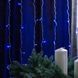 Гирлянда штора 3х2 м 144 LED светодиодная медный провод 16 нитей Синий ZWM2320LEDBL 1961224208 фото 1