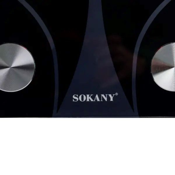 Смарт весы электронные Sokany 26х26 см до 180 кг с Bluetooth Черный SK-19029B SK-19029B фото