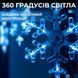 Гірлянда світлодіодна штора GarlandoPro сніжинка і зірка 12 фігур 3х1 м гірлянда зірка Синій 1733062BL 1961317304 фото 3
