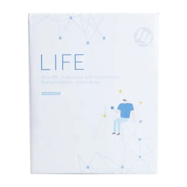Чашка фарфоровая 500 мл с крышкой Розовая HP7194P 2183918434 фото