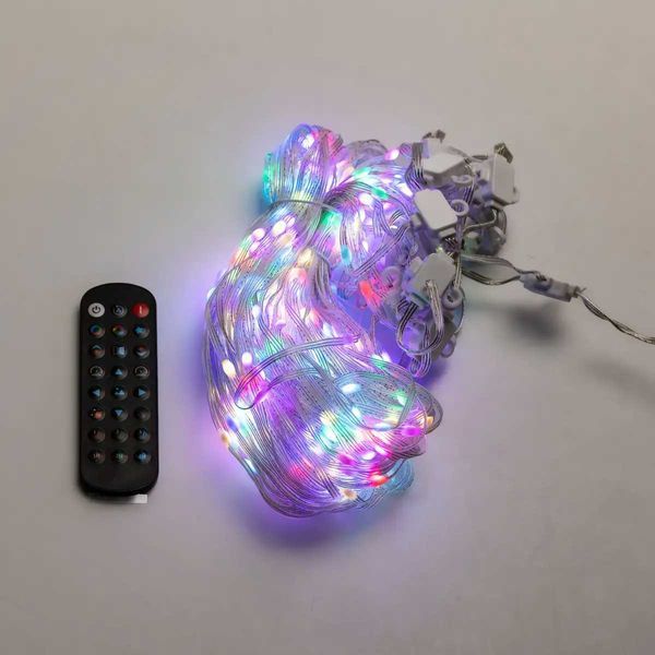 Умная гирлянда Smart штора 200 LED 3*2 м с управлением со смартфона, мультиколор W005SH W005SH фото