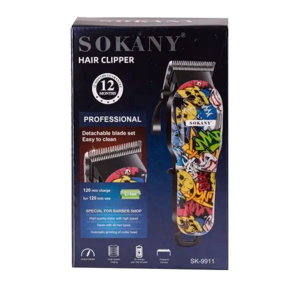 Машинка для стрижки Sokany SK-9911 професійна 4 насадки 2018335746 фото