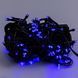 Гірлянда нитка 10м на 200 LED лампочок світлодіодна чорний провід 8 режимів роботи Синій M200LEDBL 1960053948 фото 6