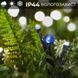Гірлянда нитка 10м на 200 LED лампочок світлодіодна чорний провід 8 режимів роботи Синій M200LEDBL 1960053948 фото 2