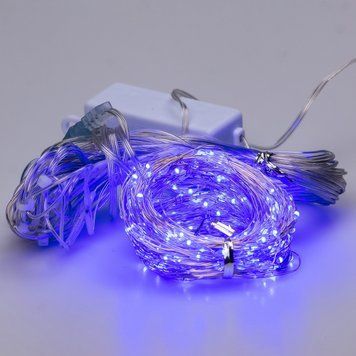 Гірлянда штора світлодіодна GarlandoPro 200LED Роса 3х3м 8 режимів 10 ниток гірлянда роса на ялинці Синій 173306BL 1958748473 фото