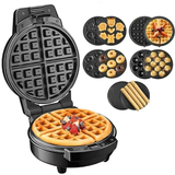 Мультипекар Sokany SK-08105 5 в 1 600 Вт з антипригарними панелями: для вафель, коржів, пончиків, горішків, фігурного печива SK-08105 фото