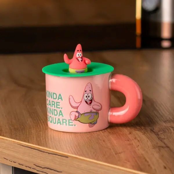Чашка керамічна з кришкою "Патрік Стар" 400 мл Patrick Star HP7216P 2183918504 фото