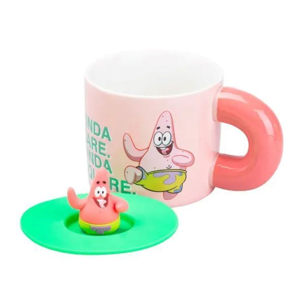 Чашка керамічна з кришкою "Патрік Стар" 400 мл Patrick Star HP7216P 2183918504 фото
