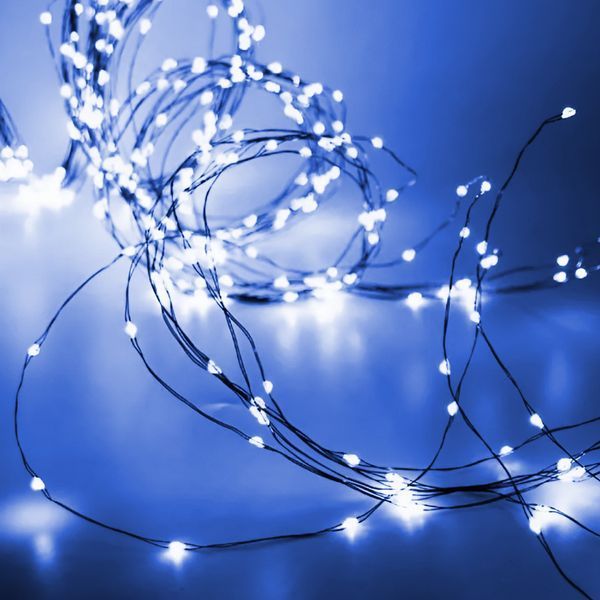 Гирлянда светодиодная конский хвост GarlandoPro 200LED Роса 2м&nbsp;10 линий Синий 1733010BL 1958754023 фото