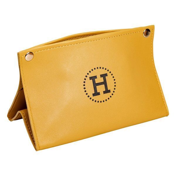 Салфетница из эко кожи 20&times;7.5&times;11.5 см для салфеток на кнопках Желтый HP-3-213Y HP-3-213Y фото