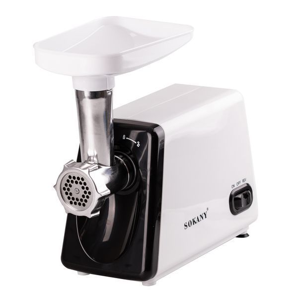Електрична м'ясорубка для фаршу Sokany електром'ясорубка для дому потужна 2500 Вт з насадками Біла SK-312 SK-312 фото